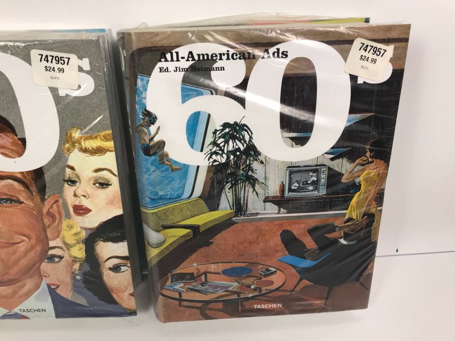 Set Of (3) SEALED All-American Ads Books Ed. Jim Heimann From 1940's, 1950's And 1960's Taschen [Photo 8]