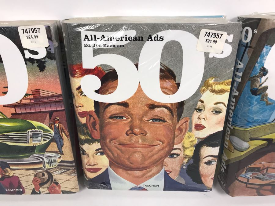 Set Of (3) SEALED All-American Ads Books Ed. Jim Heimann From 1940's, 1950's And 1960's Taschen [Photo 7]