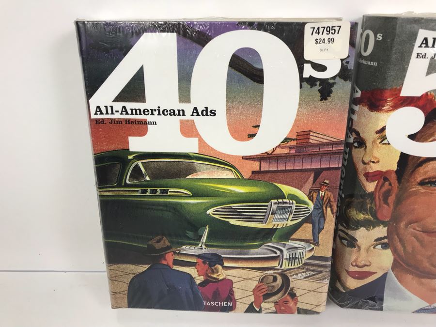 Set Of (3) SEALED All-American Ads Books Ed. Jim Heimann From 1940's, 1950's And 1960's Taschen [Photo 5]