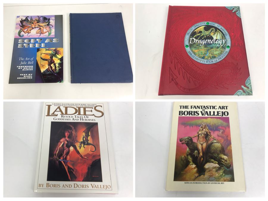 JUST ADDED - Collection Of (4) Science Fiction Fantasy Coffee Table Books