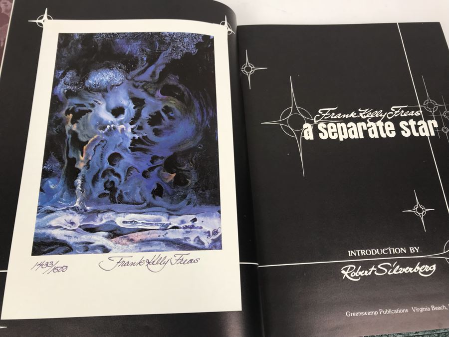 JUST ADDED - Signed Frank Kelly Freas Science Fiction Artist Hardcover Book 'A Separate Star' Includes Signed Limited Edition Print [Photo 9]