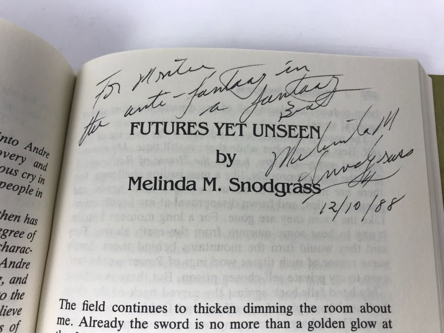 JUST ADDED - Pair Of Signed Books Tales Of The Witch World Created By Andre Norton - Signed By Andre Norton, Robert Bloch, A.C. Crispin, Mercedes Lackey, Sasha Miller And More - See Photos [Photo 17]