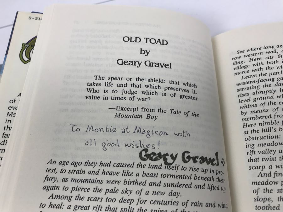 JUST ADDED - Pair Of Signed Books Tales Of The Witch World Created By Andre Norton - Signed By Andre Norton, Robert Bloch, A.C. Crispin, Mercedes Lackey, Sasha Miller And More - See Photos [Photo 14]