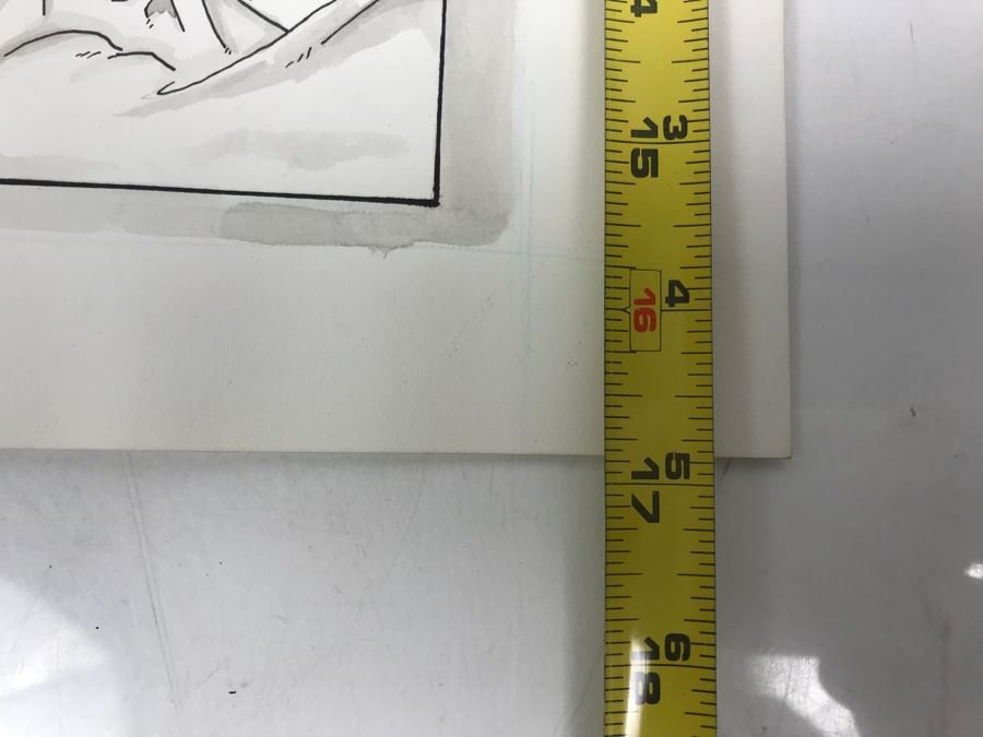 Comic Con Art Show Original Drawing By Doug Stambaugh 14' X 17' [Photo 8]