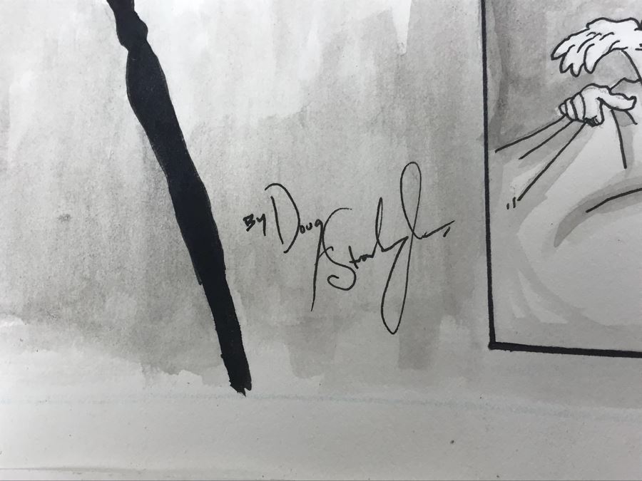 Comic Con Art Show Original Drawing By Doug Stambaugh 14' X 17' [Photo 5]