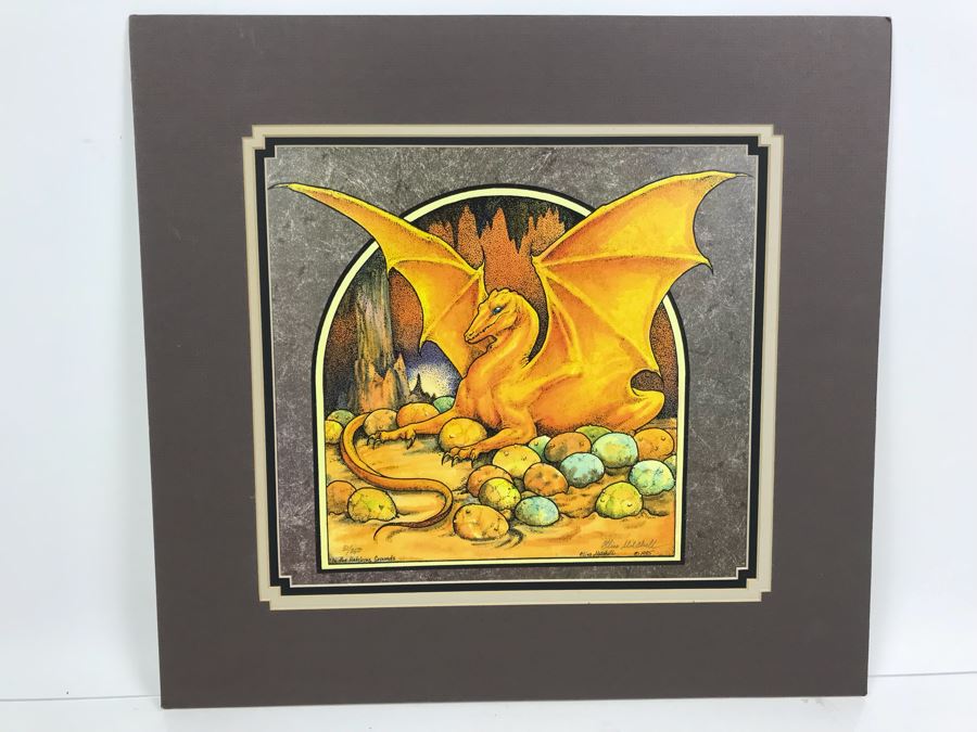 Limited Edition Hand Signed Print By Ellisa H. Mitchell Titled 'In The Hatching Grounds' 12' X 12' [Photo 2]