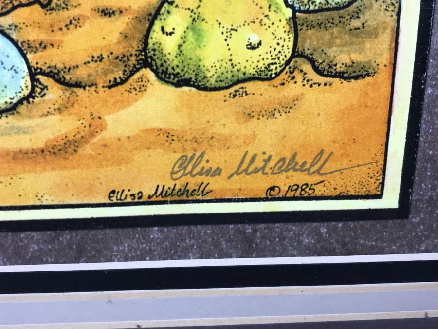 Limited Edition Hand Signed Print By Ellisa H. Mitchell Titled 'In The Hatching Grounds' 12' X 12' [Photo 5]