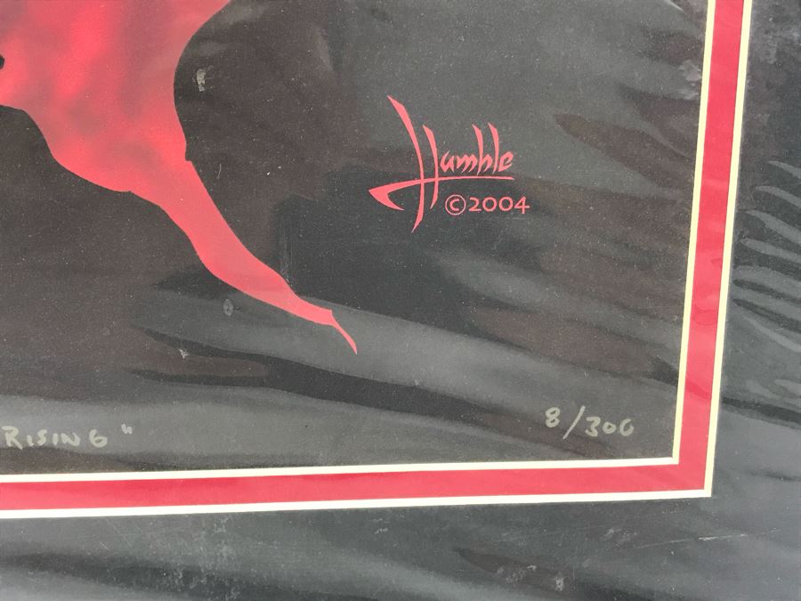 Limited Edition Hand Signed Print By Jim Humble Titled 'Naughty Moon Rising' From Comic Con Art Show 16' X 20' [Photo 4]