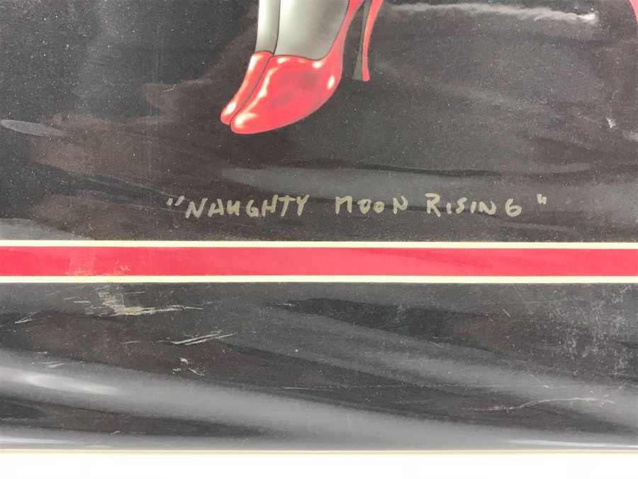 Limited Edition Hand Signed Print By Jim Humble Titled 'Naughty Moon Rising' From Comic Con Art Show 16' X 20' [Photo 5]