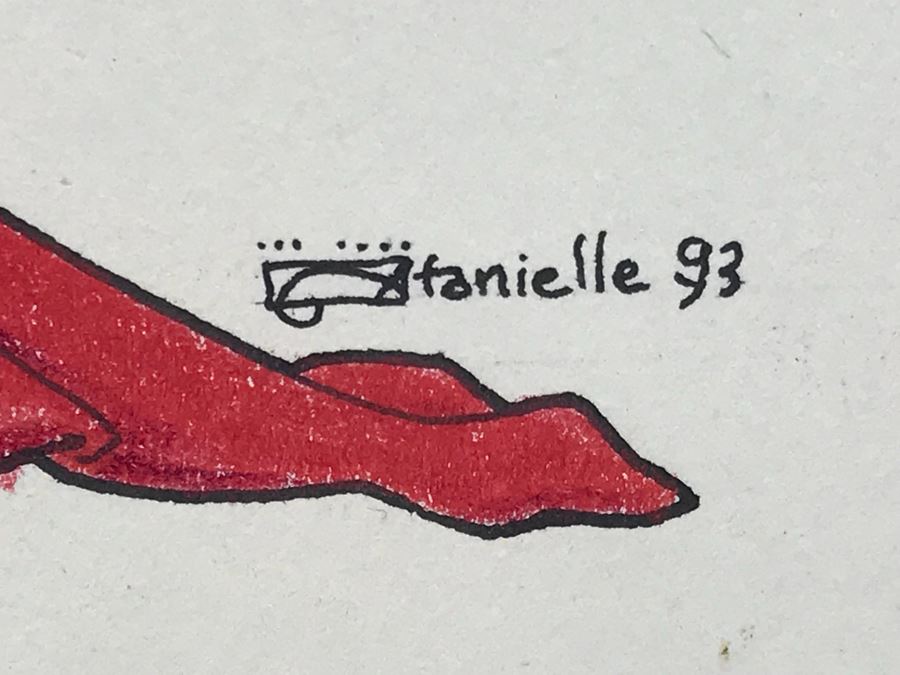 Original Ink Drawing By Atanielle Annyn Rowland Noel Titled 'Dragon Tree' From Comic Con Art Show 16' X 20' [Photo 7]