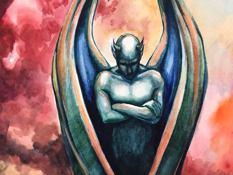 Original Artwork Drawing By Vanessa Parra From Comic Con Art Show 16' X 20' [Photo 5]