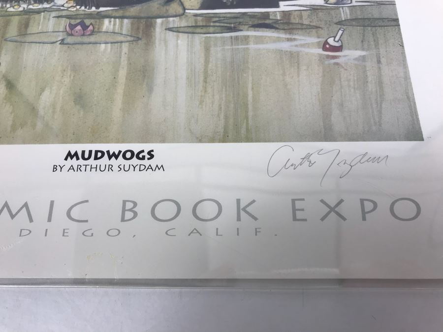 Limited Edition Hand Signed Print By Arthur Suydam Titled 'Mudwogs' 1993 Comic Book Expo 12' X 18' [Photo 7]