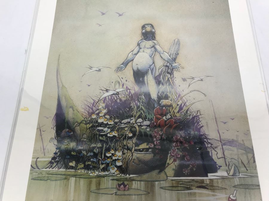 Limited Edition Hand Signed Print By Arthur Suydam Titled 'Mudwogs' 1993 Comic Book Expo 12' X 18' [Photo 3]