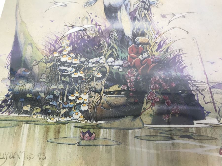 Limited Edition Hand Signed Print By Arthur Suydam Titled 'Mudwogs' 1993 Comic Book Expo 12' X 18' [Photo 5]