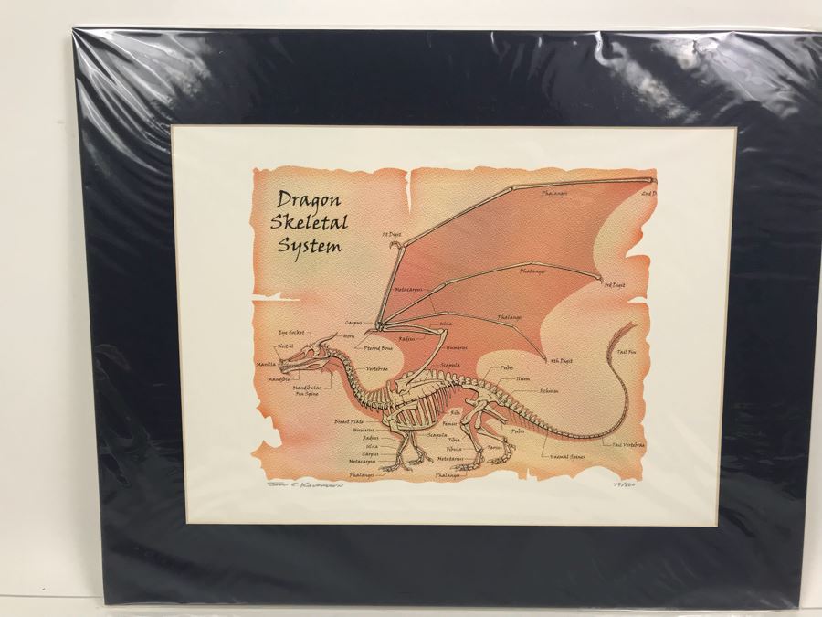 Limited Edition Hand Signed Print By John E. Kaufmann Titled 'Dragon Bones' 20' X 16' [Photo 2]