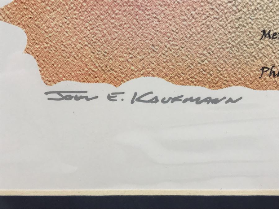 Limited Edition Hand Signed Print By John E. Kaufmann Titled 'Dragon Bones' 20' X 16' [Photo 7]