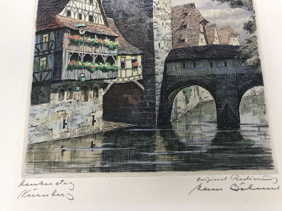 Vintage German Engraving 12' X 15' [Photo 3]