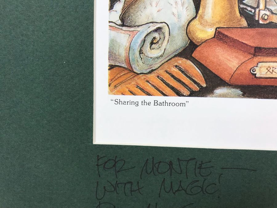 Hand Signed Pocket Dragons Print By Real Musgrave With Additional Personalized Hand Drawing Of Pocket Dragons And Signature On Matting 12' X 16' - See Photos [Photo 7]