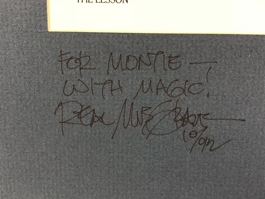 Hand Signed Pocket Dragons Print By Real Musgrave With Additional Personalized Hand Drawing Of Pocket Dragons And Signature On Matting 12' X 16' - See Photos [Photo 5]