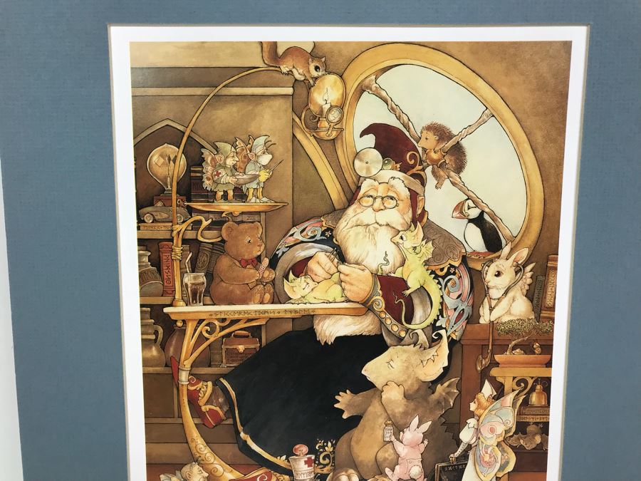 Hand Signed Pocket Dragons Print By Real Musgrave With Additional Personalized Hand Drawing Of Pocket Dragons And Signature On Matting 12' X 16' - See Photos [Photo 7]