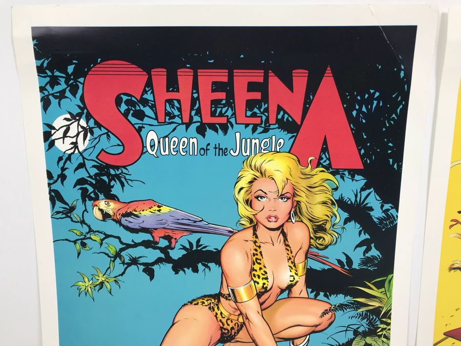 Pair Of Vintage Posters Each Hand Signed By Dave Stevens 11' X 16' 1987 1988 [Photo 8]