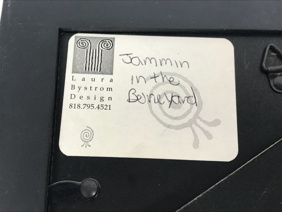 Original Artwork By Laura Bystrom Design Titled 'Jammin In The Boneyard' From Comic Con Art Show 9' X 7' [Photo 5]