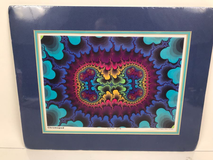 Vintage 1993 Limited Edition Hand Signed Print By Gary Allen Smith GAS Titled 'Chromopod' [Photo 2]