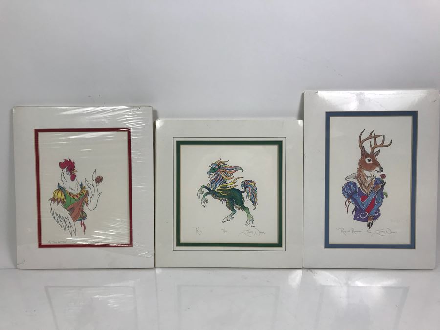 Set Of (3) Limited Edition Hand Signed Prints By Ingrid Neilson Fantasy Artwork [Photo 1]