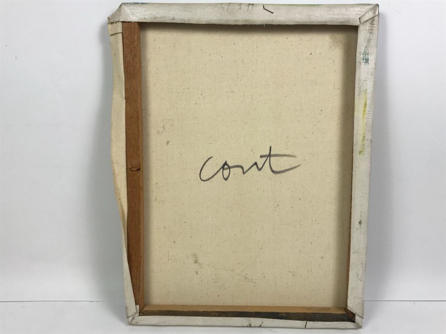 Original Harbour Scene Oil Painting By J. Nicol 12' X 16' [Photo 7]