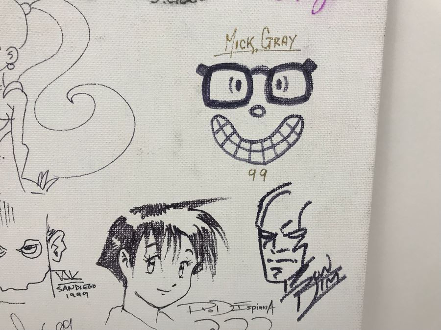 Comic Con Artist Signed Character Sketches Signatures Various Comic Book Artists 14' X 18' [Photo 9]