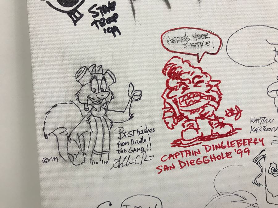 Comic Con Artist Signed Character Sketches Signatures Various Comic Book Artists 14' X 18' [Photo 7]