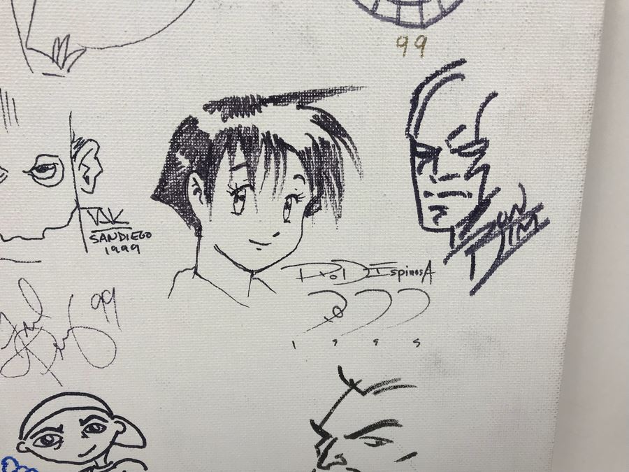 Comic Con Artist Signed Character Sketches Signatures Various Comic Book Artists 14' X 18' [Photo 10]