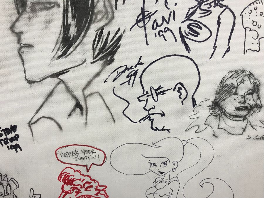 Comic Con Artist Signed Character Sketches Signatures Various Comic Book Artists 14' X 18' [Photo 5]