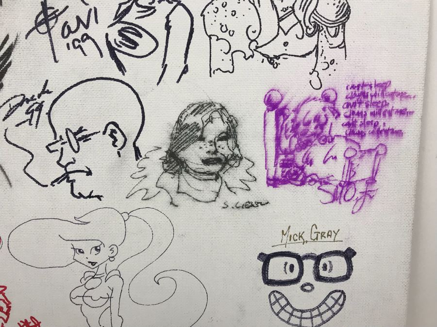 Comic Con Artist Signed Character Sketches Signatures Various Comic Book Artists 14' X 18' [Photo 4]