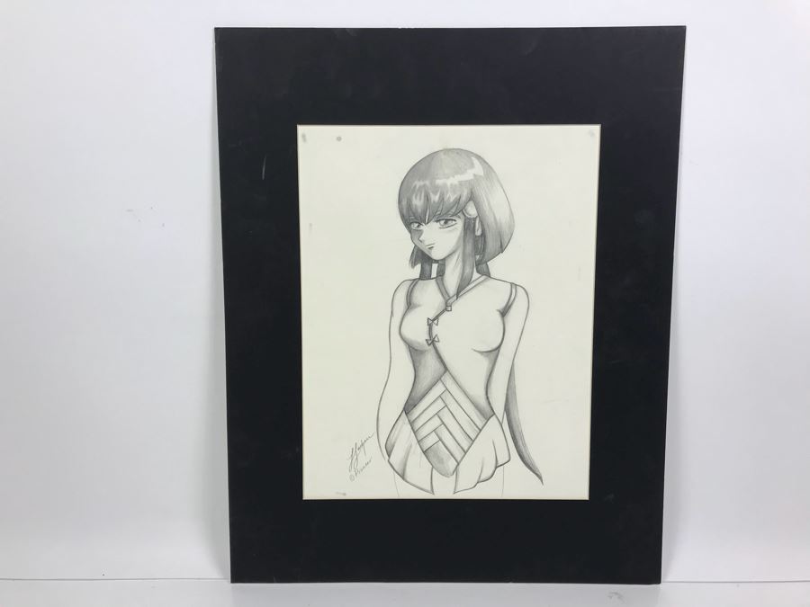 Original Character Drawing By Laura Luchau From Comic Con Art Show 16' X 20'