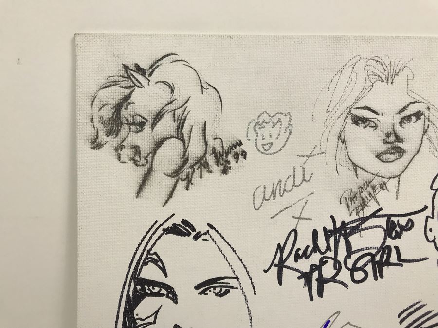 Comic Con Artist Signed Character Sketches Signatures Various Comic Book Artists 14' X 18' [Photo 5]