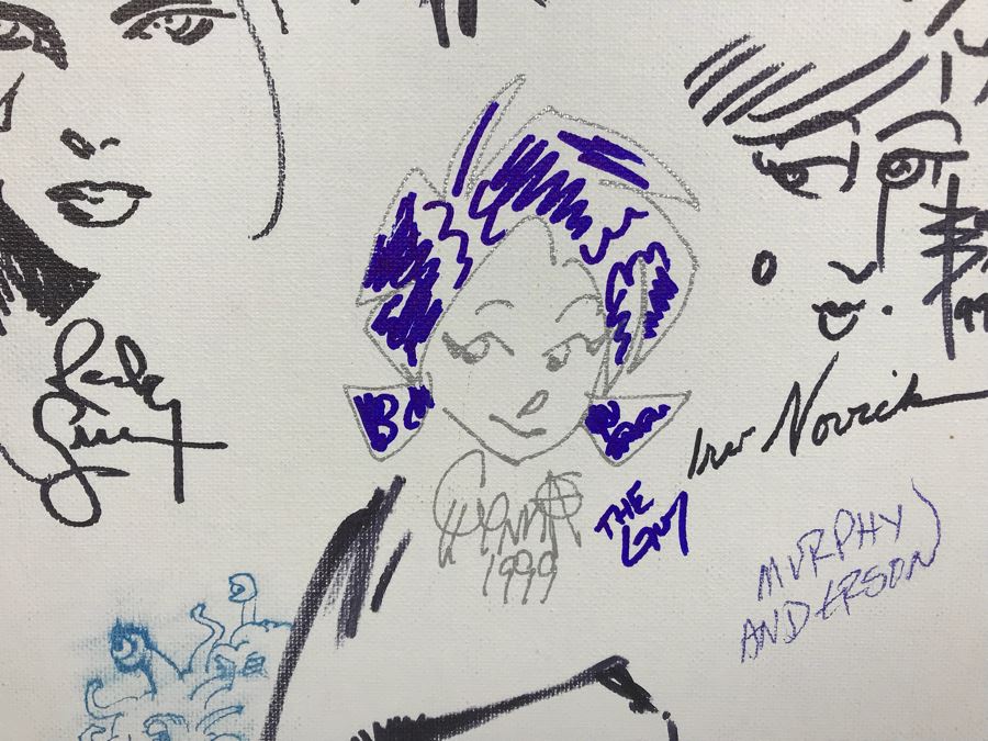 Comic Con Artist Signed Character Sketches Signatures Various Comic Book Artists 14' X 18' [Photo 7]