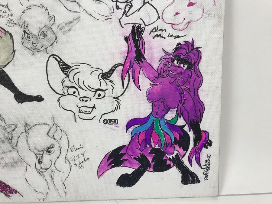 Comic Con Artist Signed Character Sketches Signatures Various Comic Book Artists 14' X 18' [Photo 18]