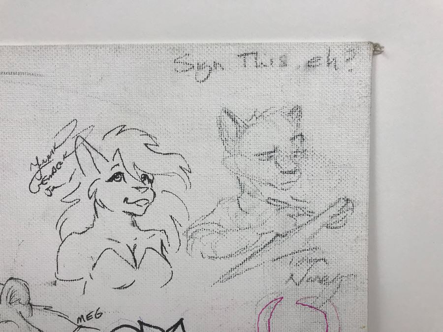 Comic Con Artist Signed Character Sketches Signatures Various Comic Book Artists 14' X 18' [Photo 14]