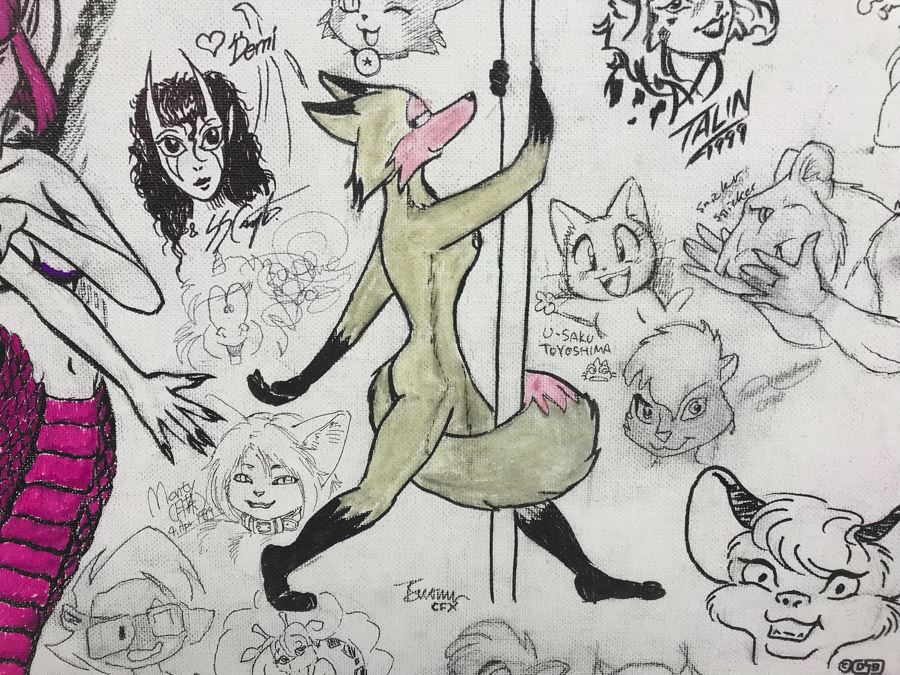 Comic Con Artist Signed Character Sketches Signatures Various Comic Book Artists 14' X 18' [Photo 10]