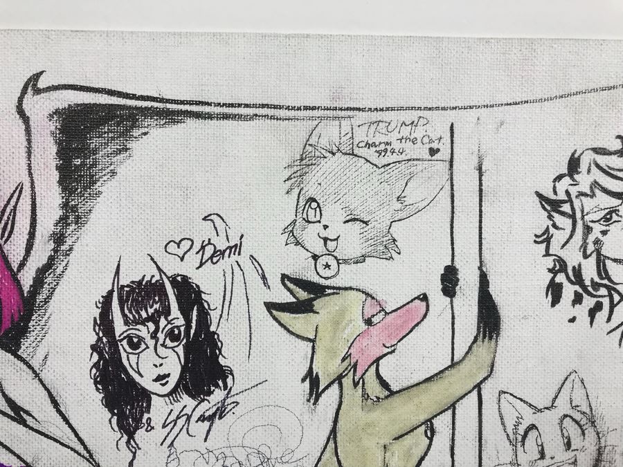 Comic Con Artist Signed Character Sketches Signatures Various Comic Book Artists 14' X 18' [Photo 9]