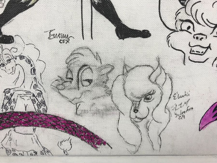 Comic Con Artist Signed Character Sketches Signatures Various Comic Book Artists 14' X 18' [Photo 5]