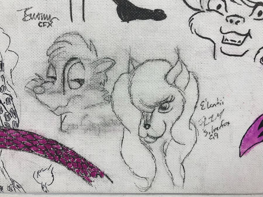 Comic Con Artist Signed Character Sketches Signatures Various Comic Book Artists 14' X 18' [Photo 20]