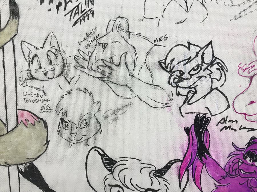 Comic Con Artist Signed Character Sketches Signatures Various Comic Book Artists 14' X 18' [Photo 16]