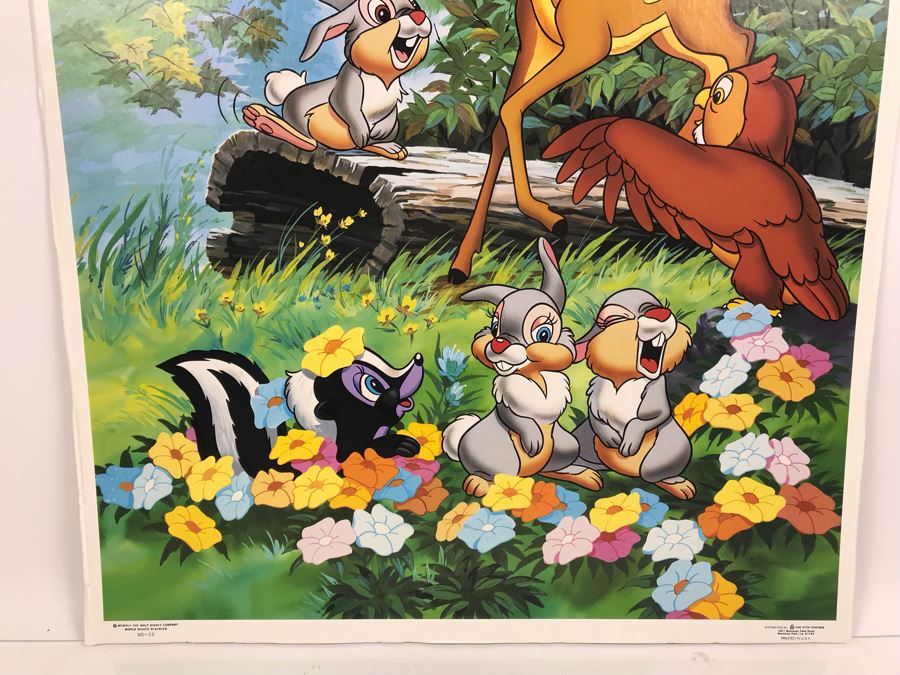 Walt Disney's Bambi Mounted Poster 22' X 28' [Photo 3]