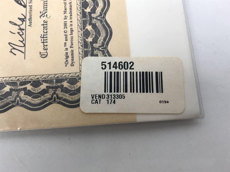 Signed Limited Edition Of ORIGIN* #1 Signed By Paul Jenkins And Andy Kubert With COA [Photo 7]