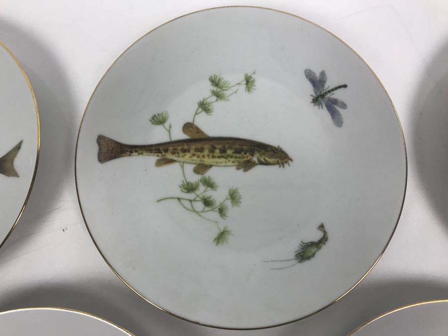 Set Of (5) Bareuther Waldsassen Bavaria-Germany Fish Plates [Photo 2]