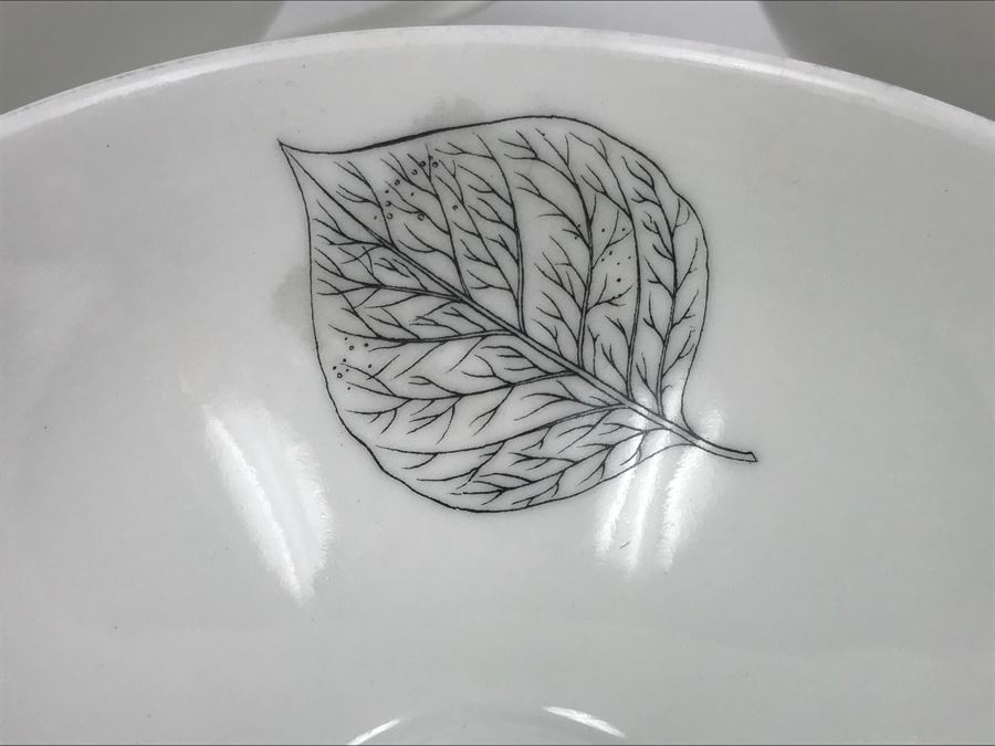 (5) Mid-Century Designer Raymond Loewy For Continental China Cups Shadow Leaf Pattern [Photo 5]