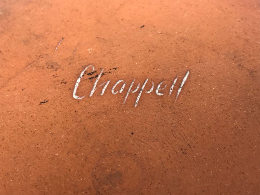 Signed Chappell Mid-Century Soup Bowl With Handle And MCM Metal Bowl [Photo 8]