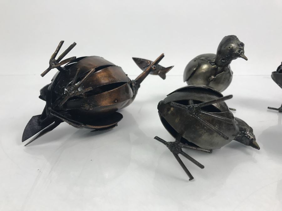 Set Of (5) Metal Sculpture Birds [Photo 10]